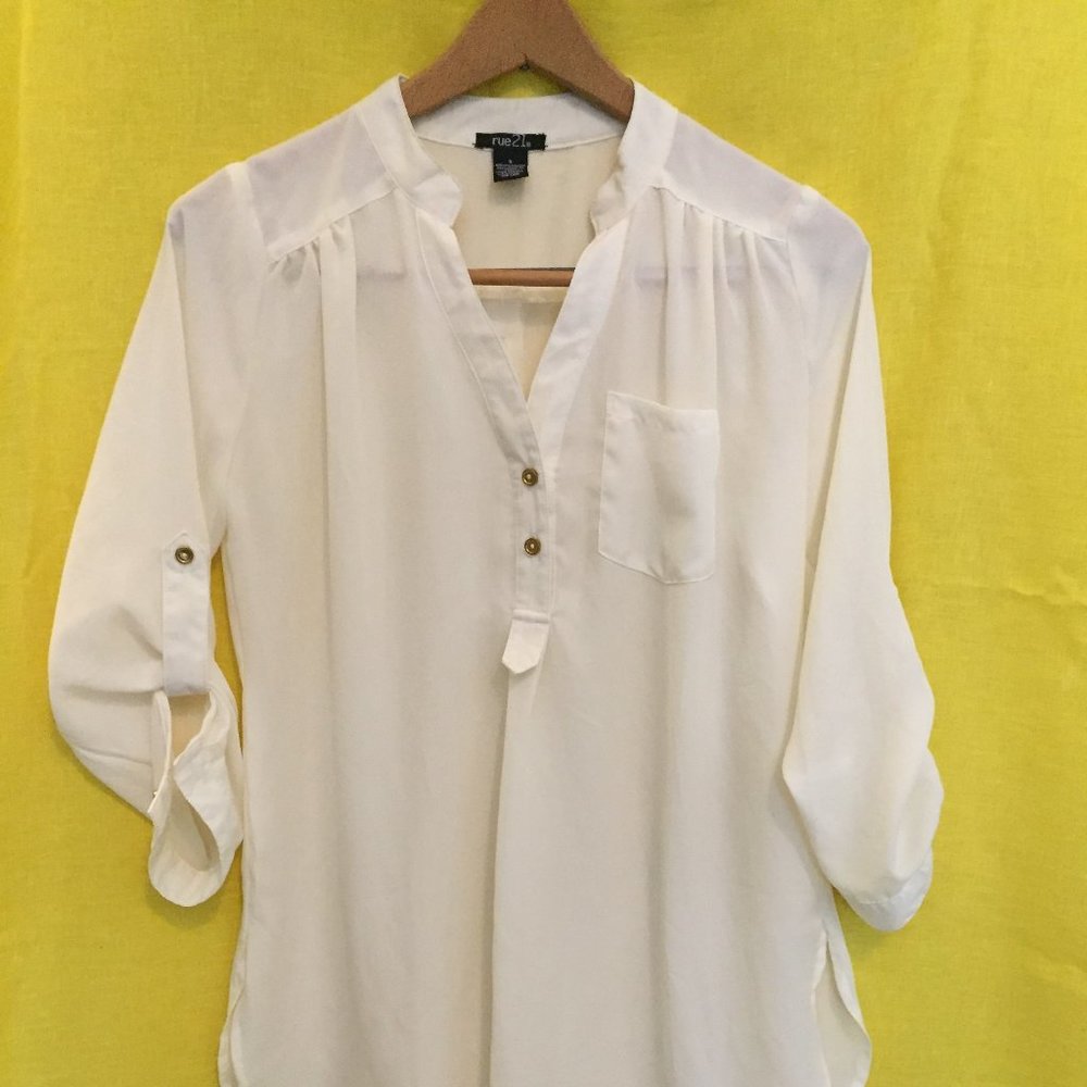 Sheer Ivory Blouse